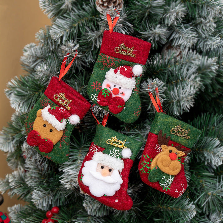 Christmas Stocking Gift Bag Festive Tree Decoration