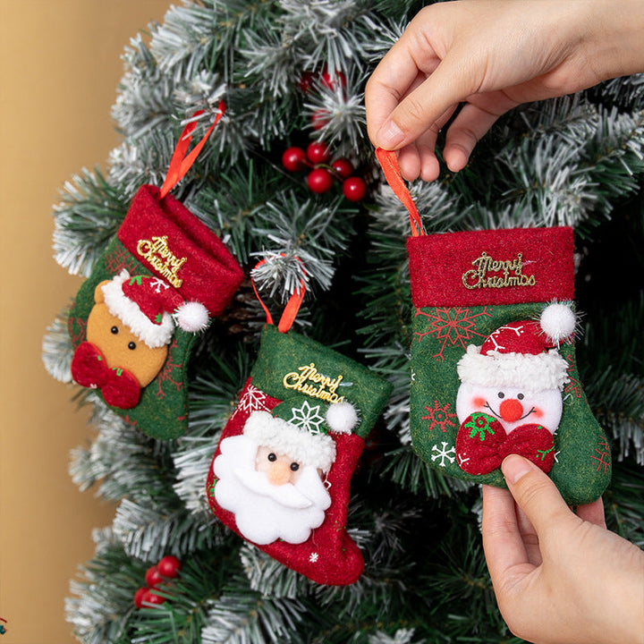 Christmas Stocking Gift Bag Festive Tree Decoration