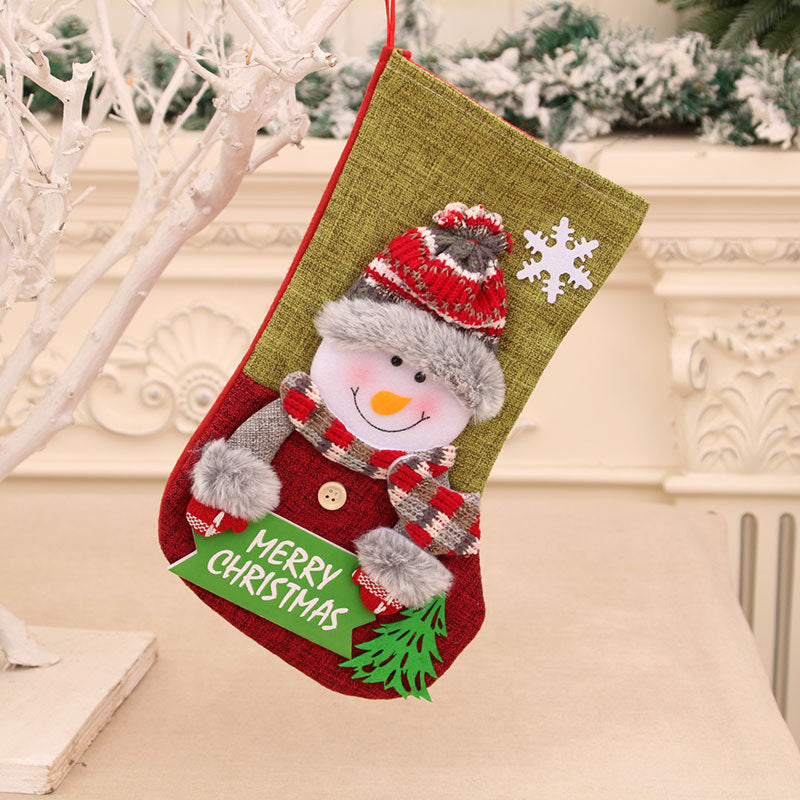 Christmas Stocking Gift Bags, 3-Piece Festive Set