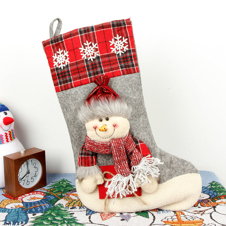 Christmas Stocking Gift Bags for Cozy Mantel Decor