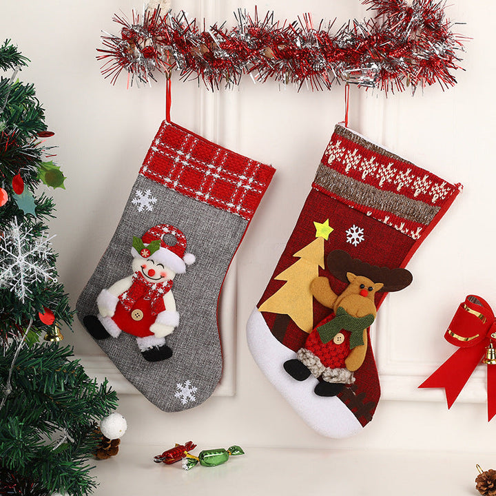 Christmas Stocking Gift Bag for Festive Holiday Decor