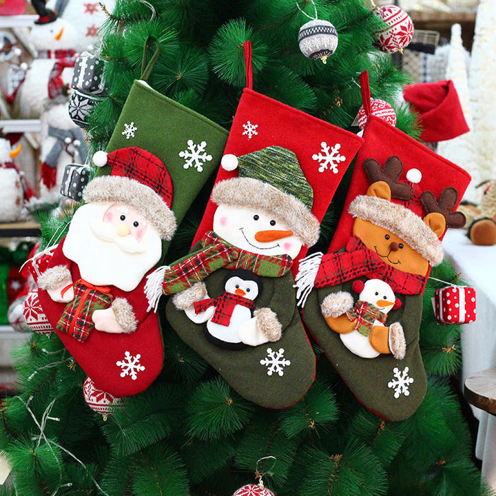 Christmas Stockings With Plush Character Gift Details