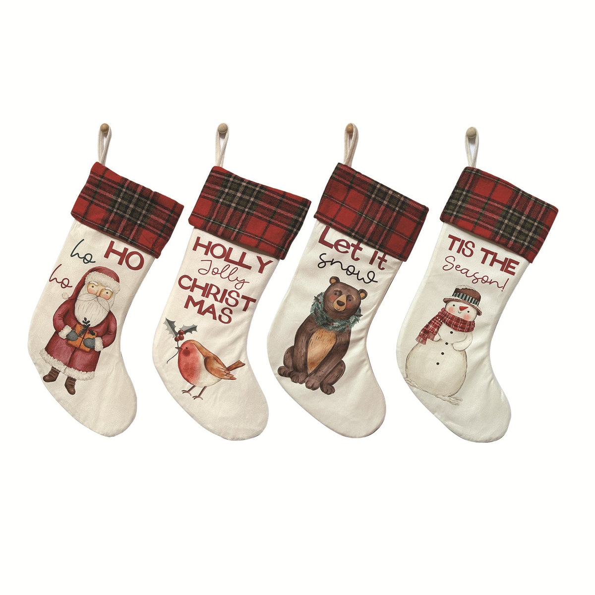 Christmas Stocking Gift Bags for Festive Mantels