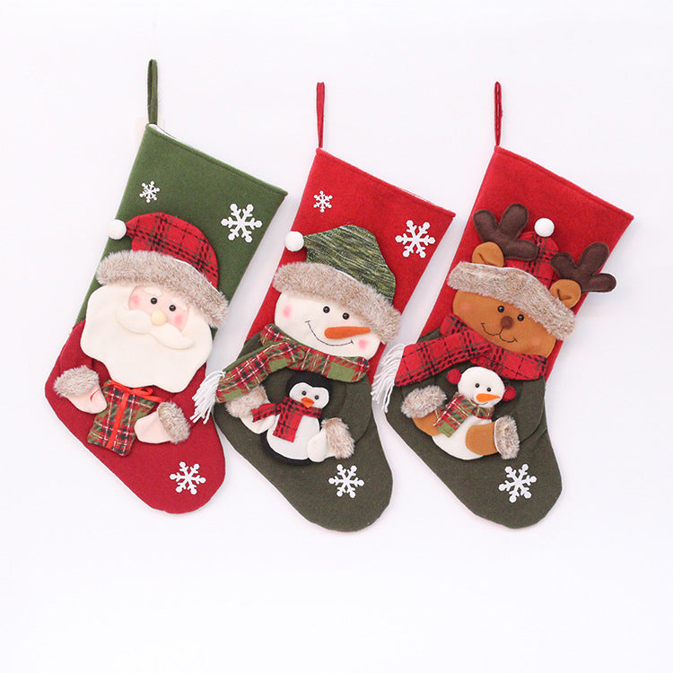 Christmas Stockings With Plush Character Gift Details