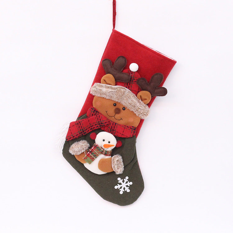 Christmas Stockings With Plush Character Gift Details