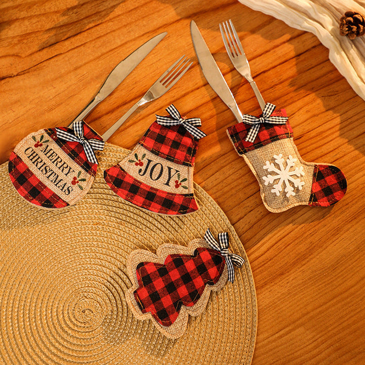 Christmas Cutlery Holders for Festive Table Settings
