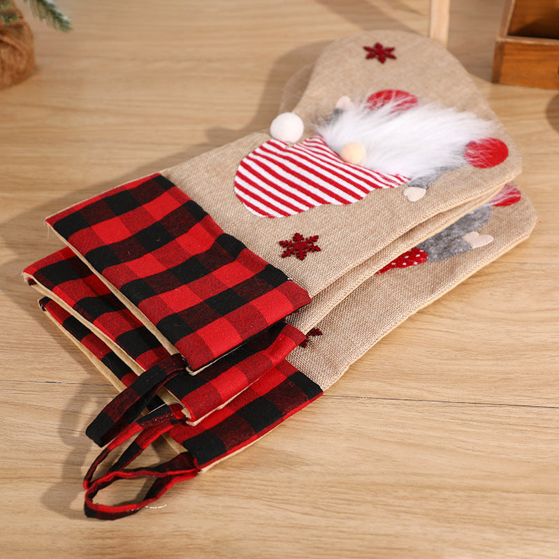 Christmas Gnome Stocking With Rustic Holiday Charm