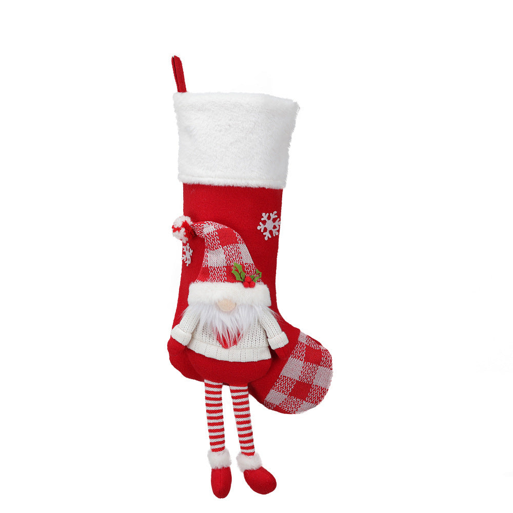Christmas Stocking Set: 4 Plush Character Designs for Mantels