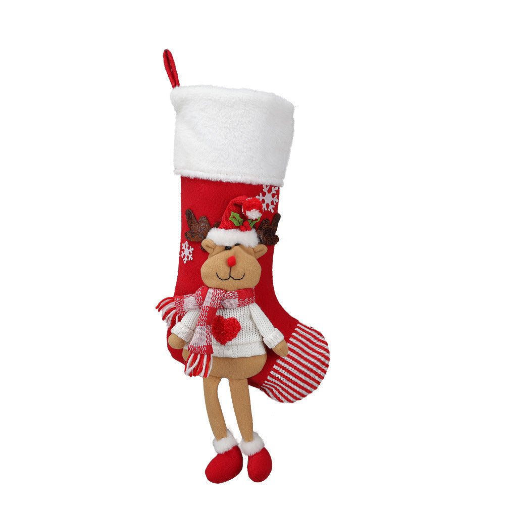 Christmas Stocking Set: 4 Plush Character Designs for Mantels