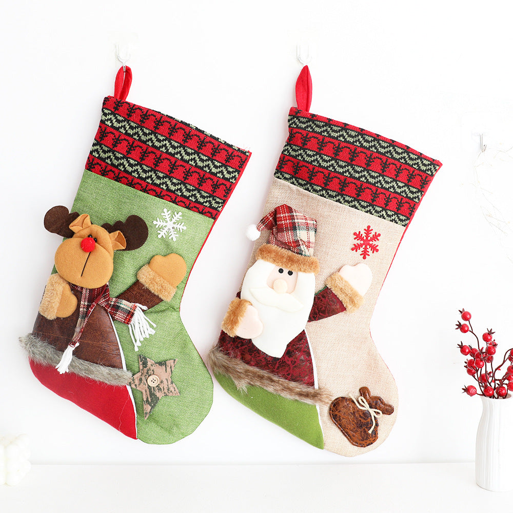 Christmas Stockings With 3D Characters for Festive Mantels