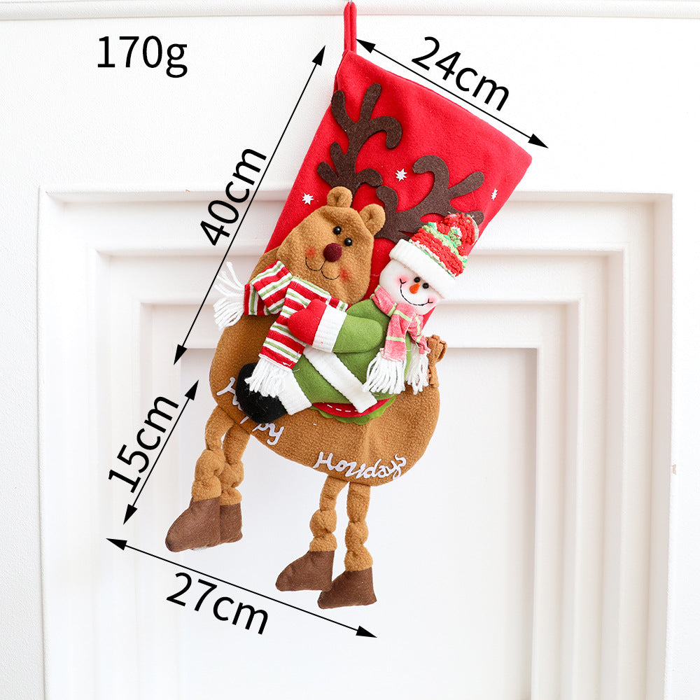 Christmas Stockings With 3D Characters for Festive Mantels