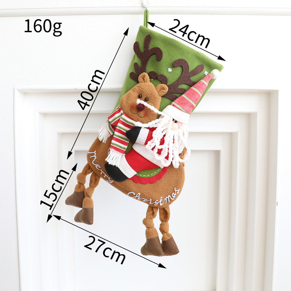 Christmas Stockings With 3D Characters for Festive Mantels