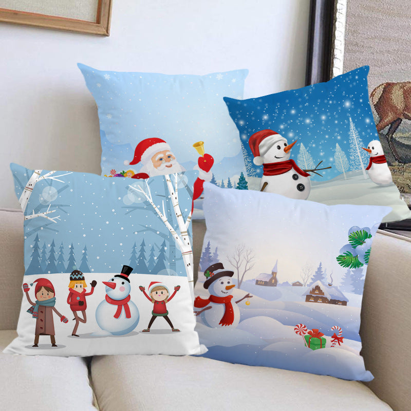 Christmas Pillow Covers for Cozy Holiday Sofa Decor