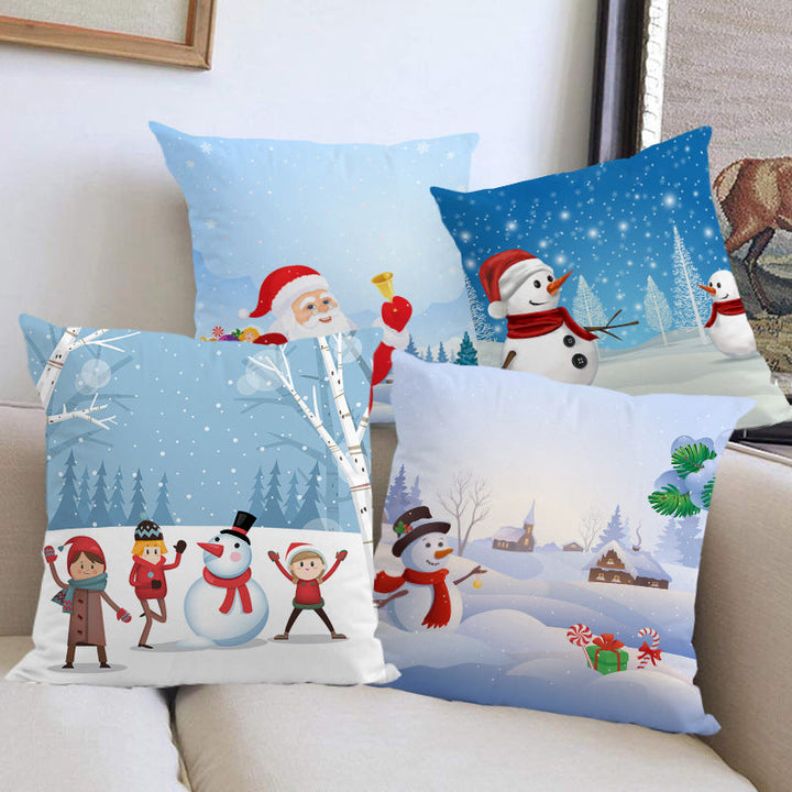 Christmas Pillow Covers for Cozy Holiday Sofa Decor