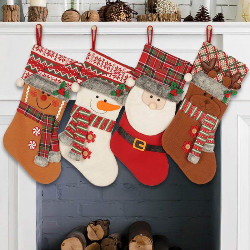 Christmas Stocking Set: Four Festive Character Bags