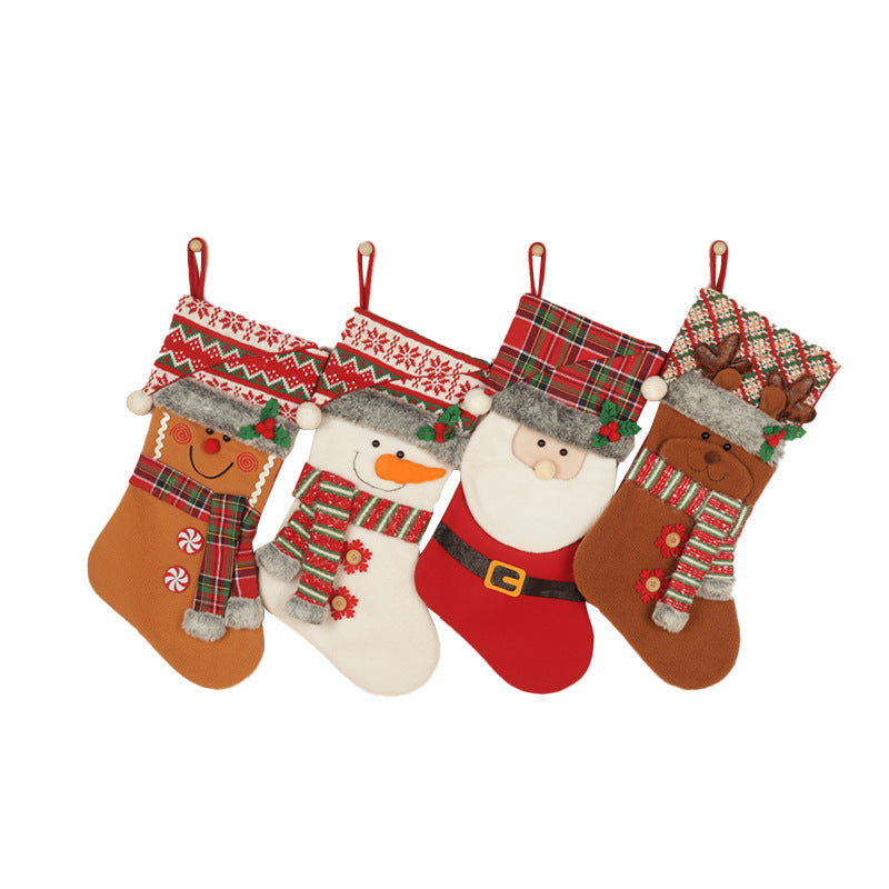 Christmas Stocking Set: Four Festive Character Bags