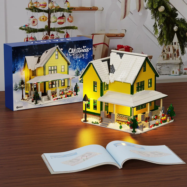 Christmas Story House Building Blocks Kit with LED Light