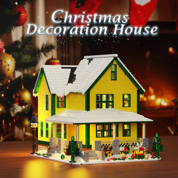 Christmas Story House Building Blocks Kit with LED Light