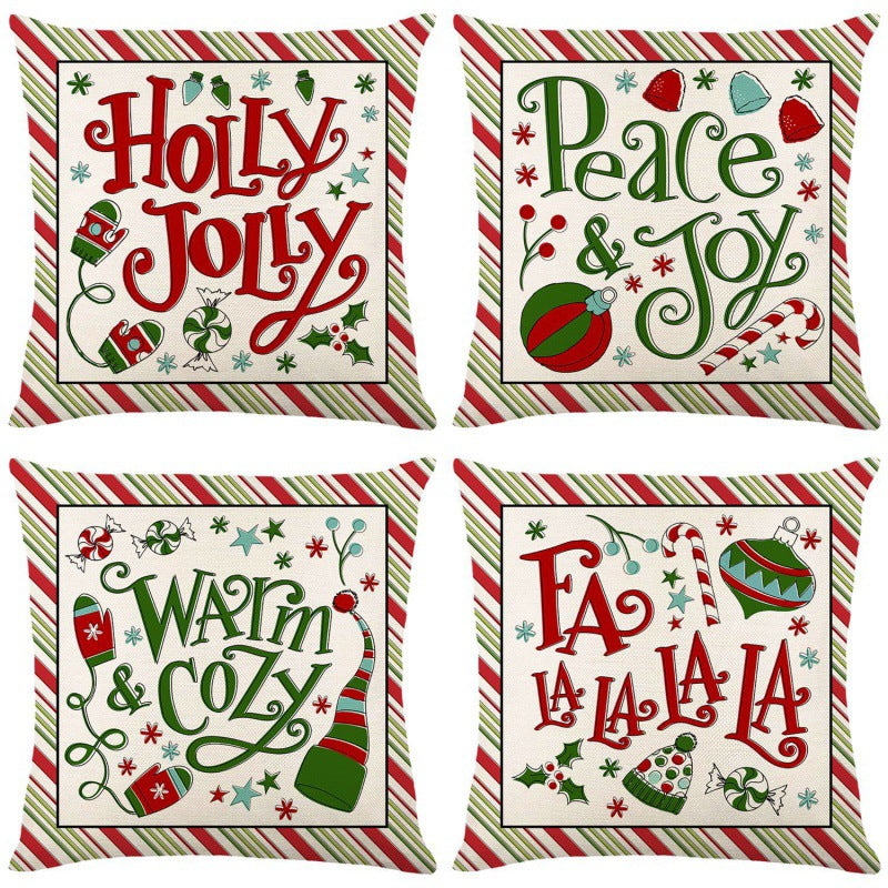 Christmas Pillow Cover | Festive Sofa Cushion Decor