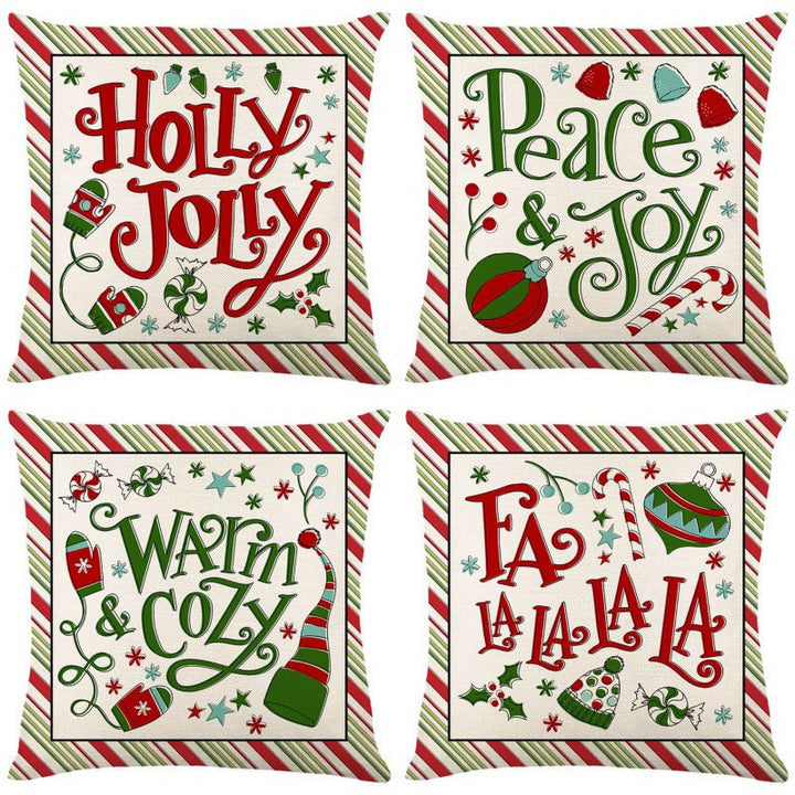 Christmas Pillow Cover – Festive Sofa Cushion Decor