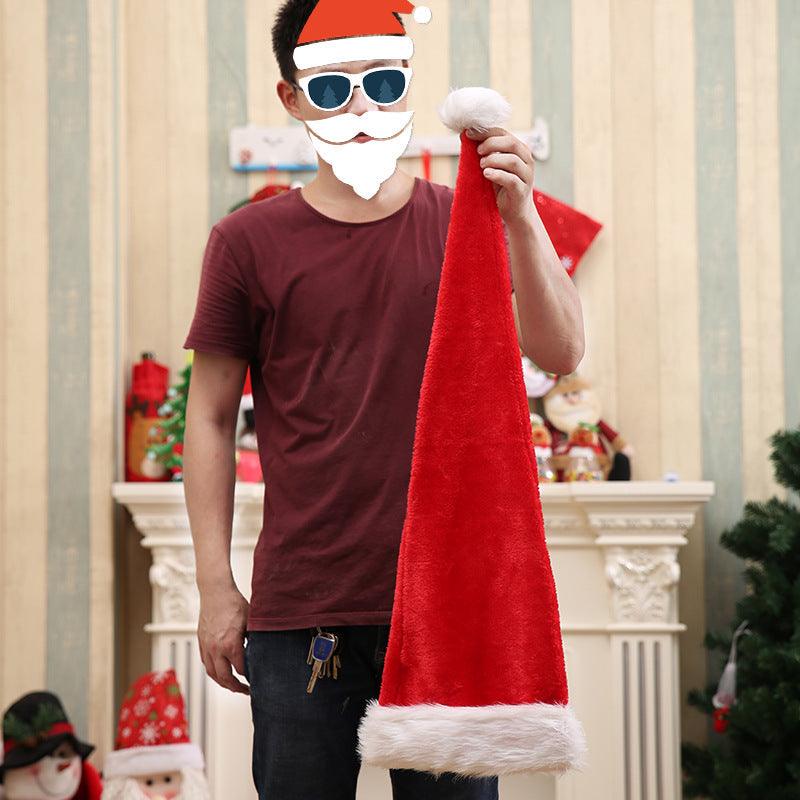 Extra-Long Christmas Hat | 1.55m Plush Santa Fun