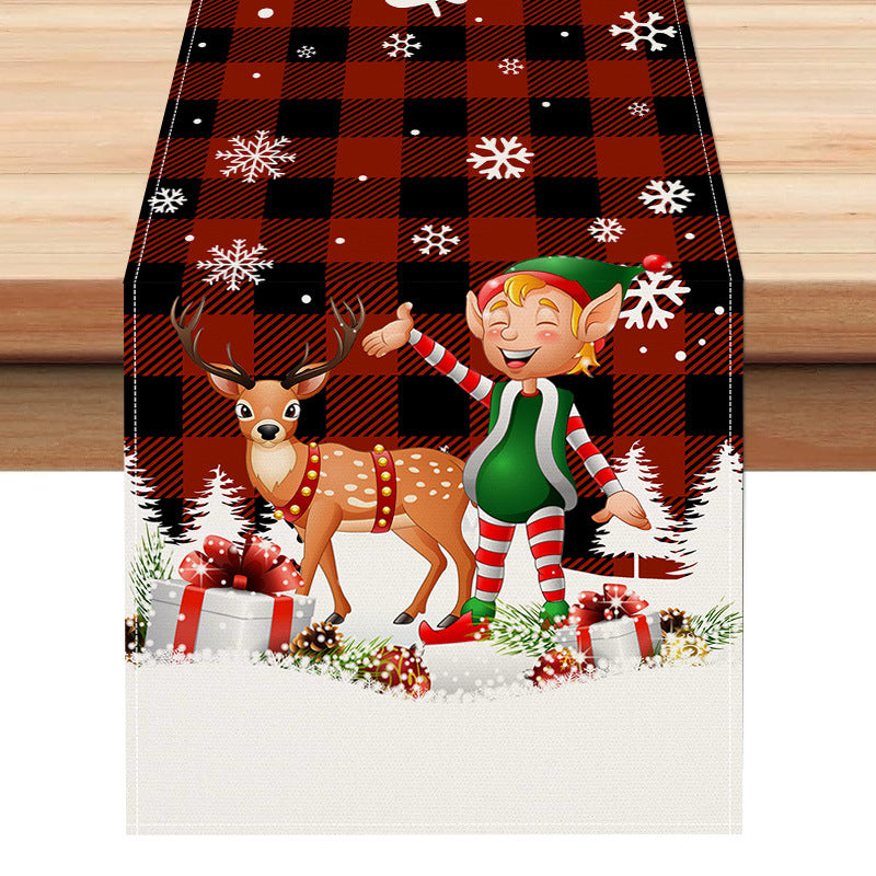 Christmas Table Runner Holiday Plaid Dining Table Decor