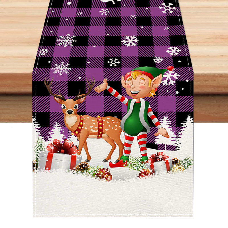 Christmas Table Runner Holiday Plaid Dining Table Decor