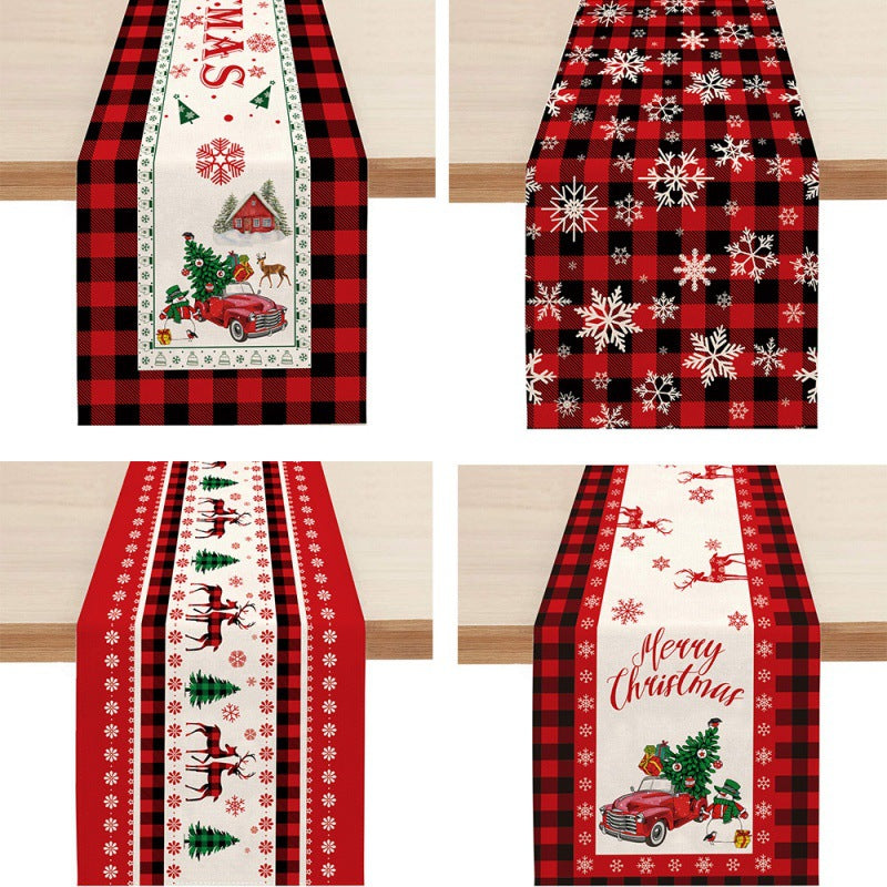 Christmas Table Runner for Festive Holiday Dining Rooms