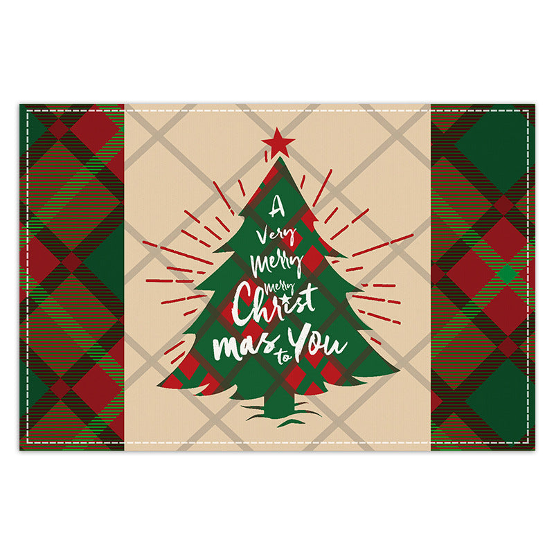 Christmas Placemats – Festive Linen-Look Table Decor