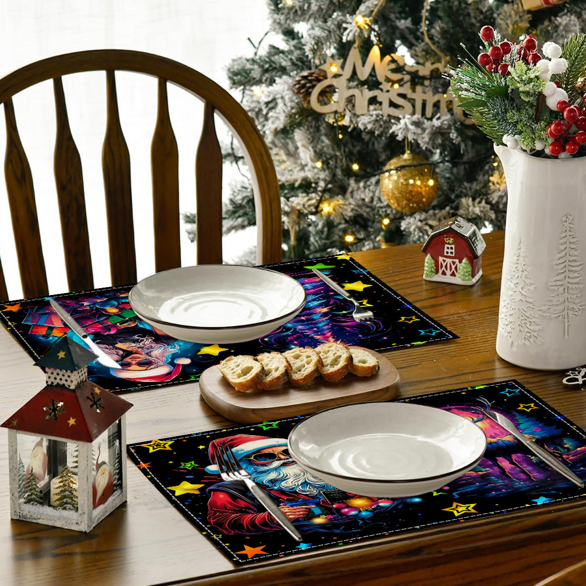 Christmas Table Mat – Festive Santa Place Setting