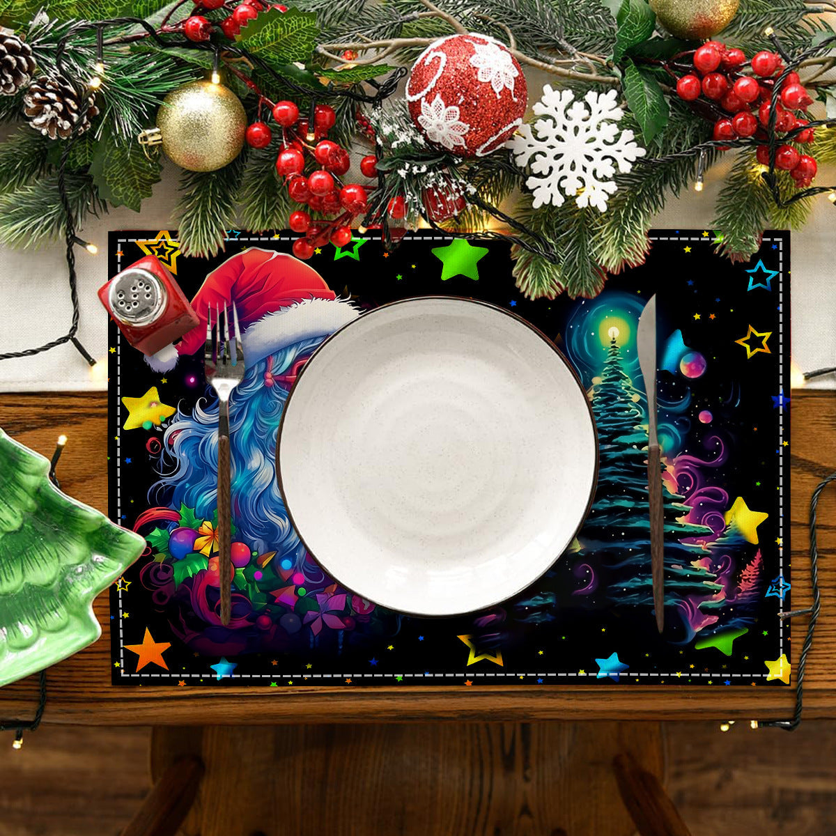 Christmas Table Mat – Festive Santa Place Setting