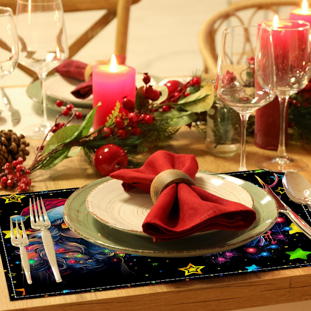 Christmas Table Mat – Festive Santa Place Setting
