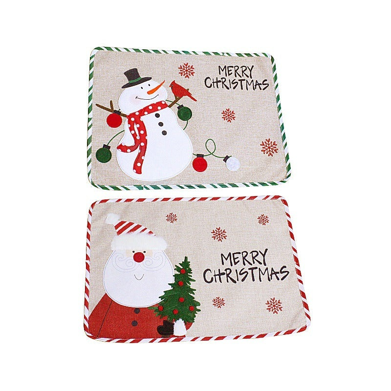 Christmas Placemats with Festive Table Protection Set
