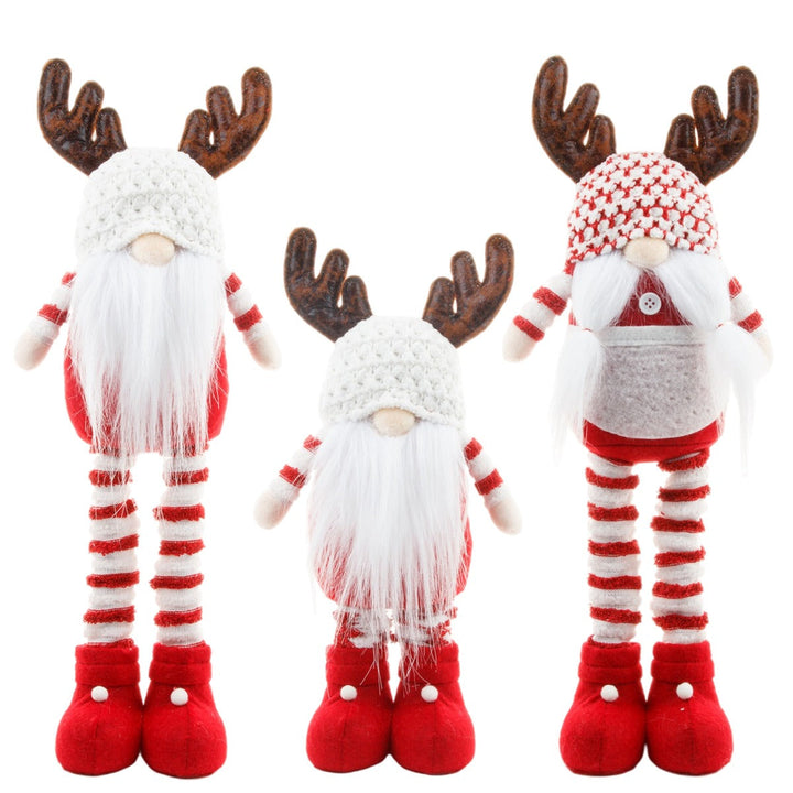 Christmas Reindeer Gnome Decor for Festive Displays