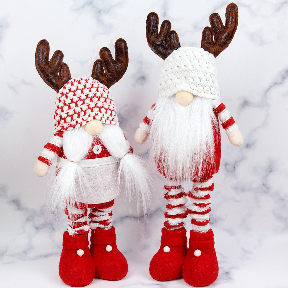 Christmas Reindeer Gnome Decor for Festive Displays