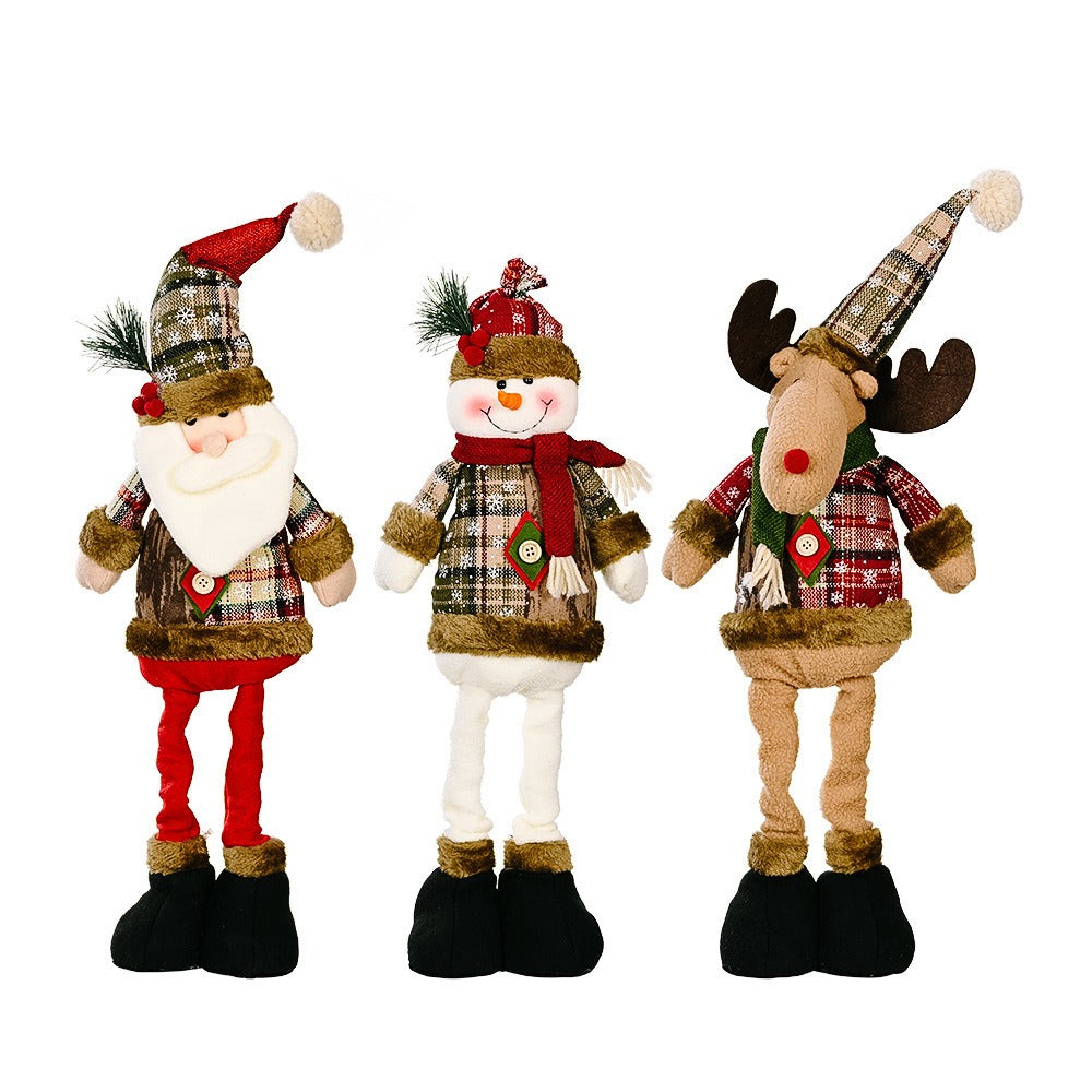 Telescopic Christmas Dolls for Playful Holiday Decor