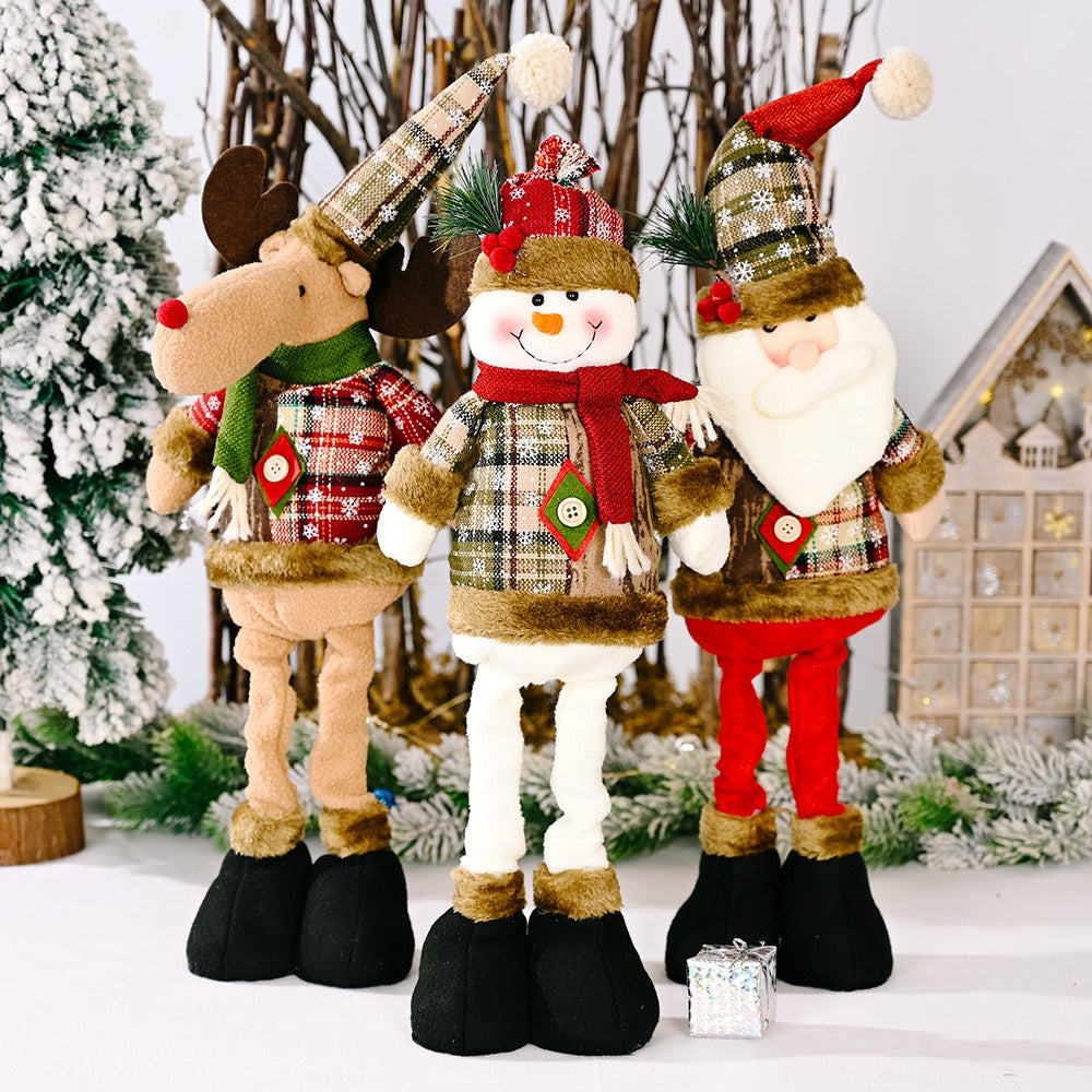 Telescopic Christmas Dolls for Playful Holiday Decor