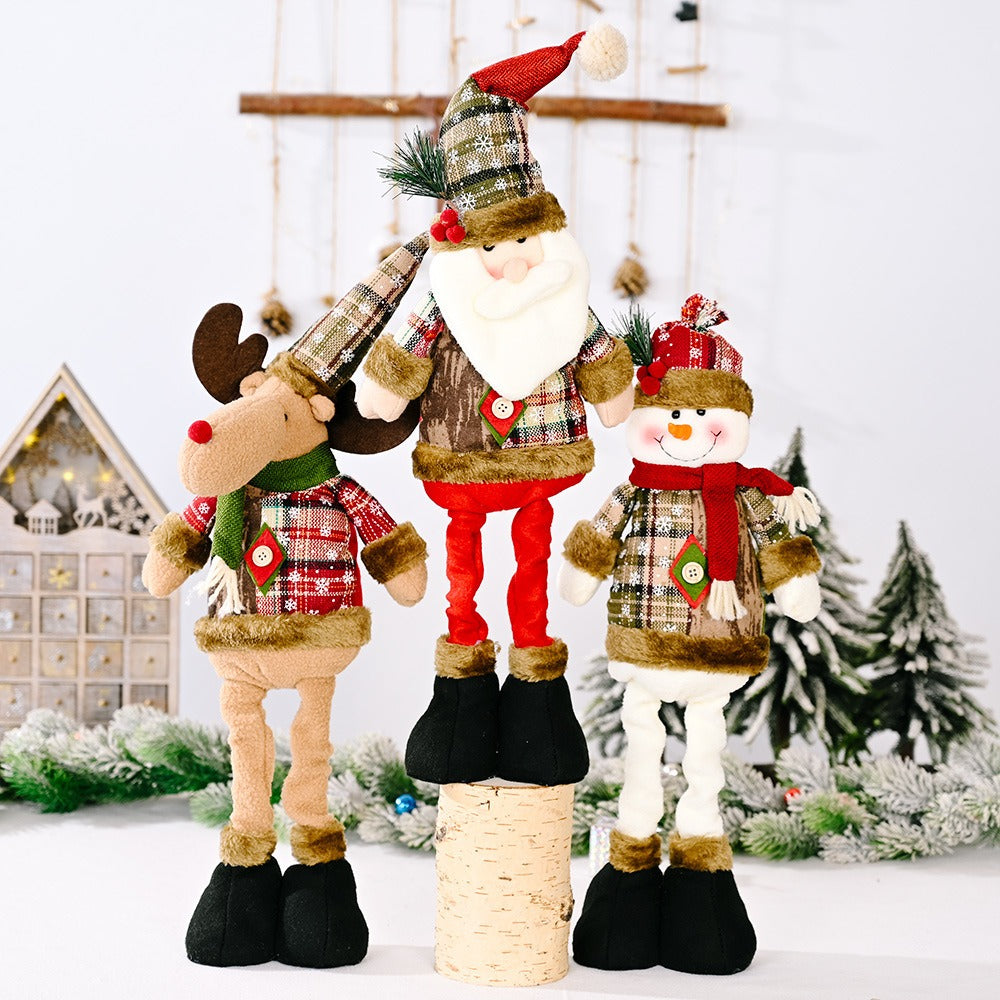 Telescopic Christmas Dolls for Playful Holiday Decor