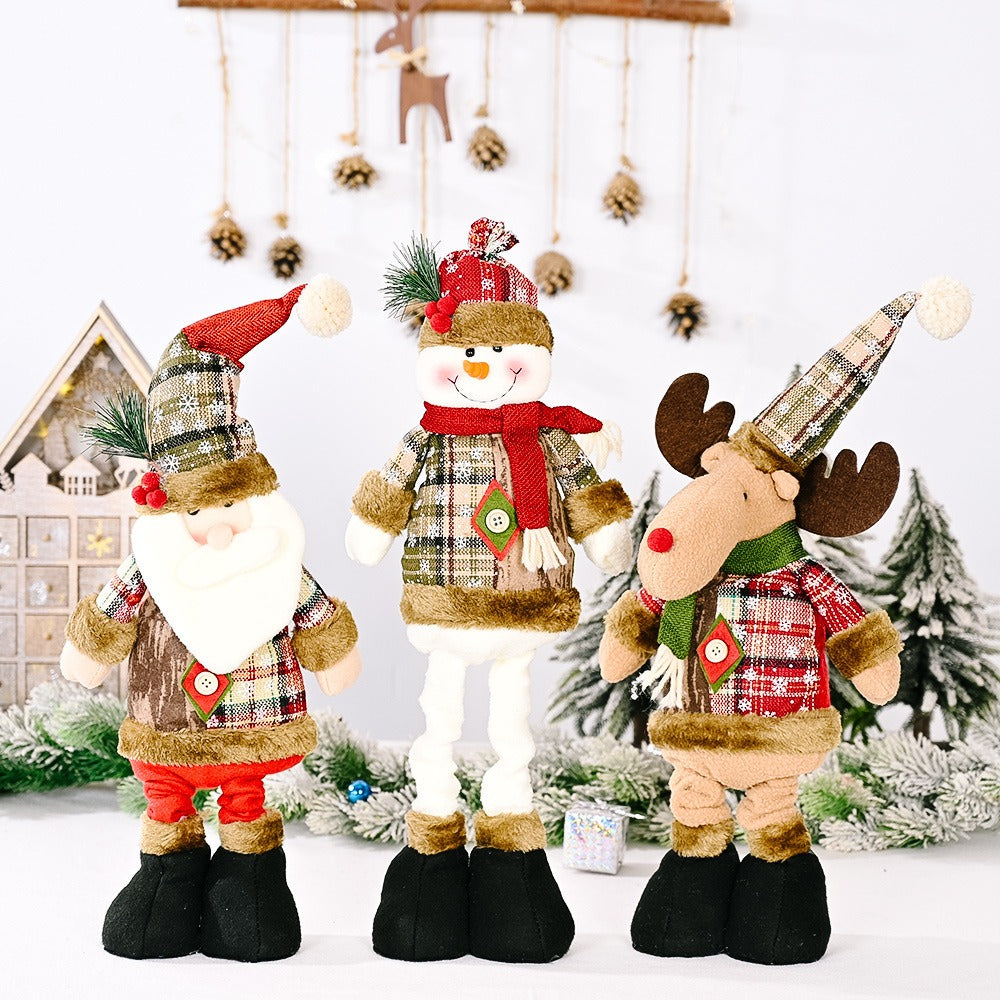 Telescopic Christmas Dolls for Playful Holiday Decor