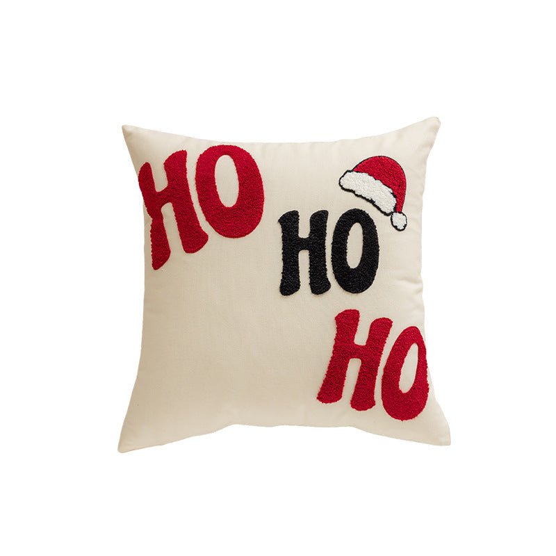 Christmas Embroidered Pillows for Festive Living Rooms