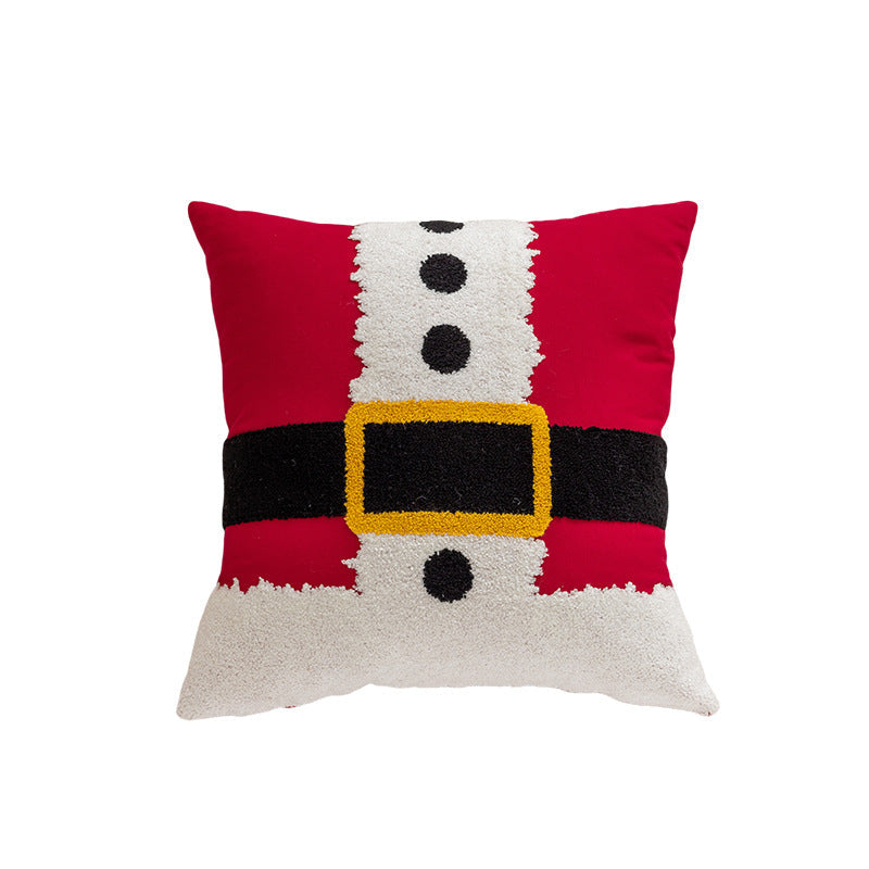 Christmas Embroidered Pillows for Festive Living Rooms