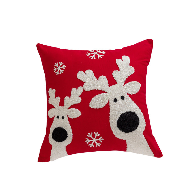 Christmas Embroidered Pillows for Festive Living Rooms