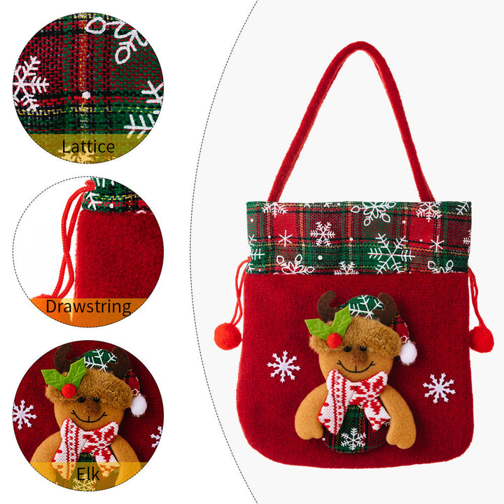 Christmas Gift Bag for Festive Small Gifts & Candy