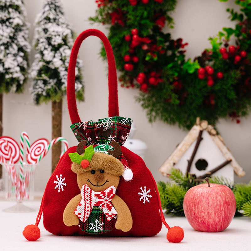 Christmas Gift Bag for Festive Small Gifts & Candy