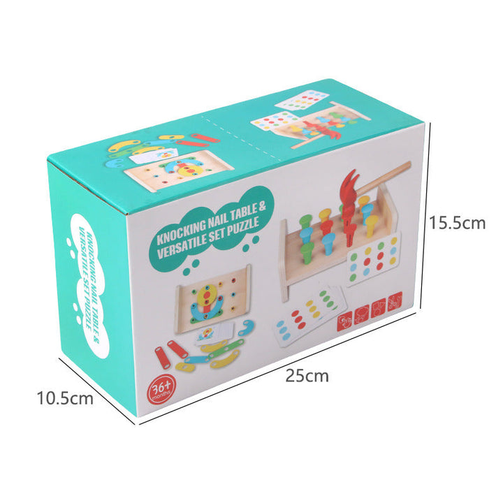 Wooden Preschool Puzzle Toy for Screen-Free Learning
