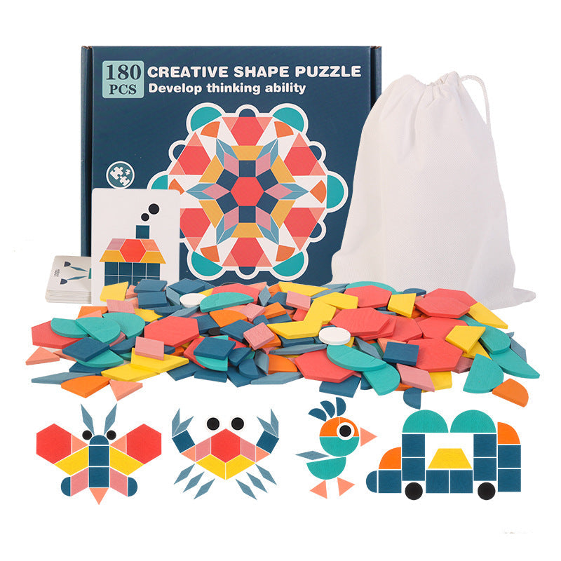 Wooden Tangram Puzzle Set for Creative Early Learning