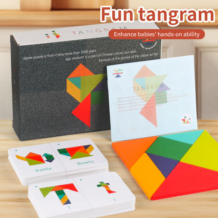 Tangram Puzzle Set for Colorful Early Learning Play