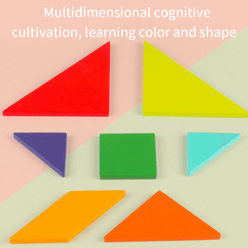 Tangram Puzzle Set for Colorful Early Learning Play