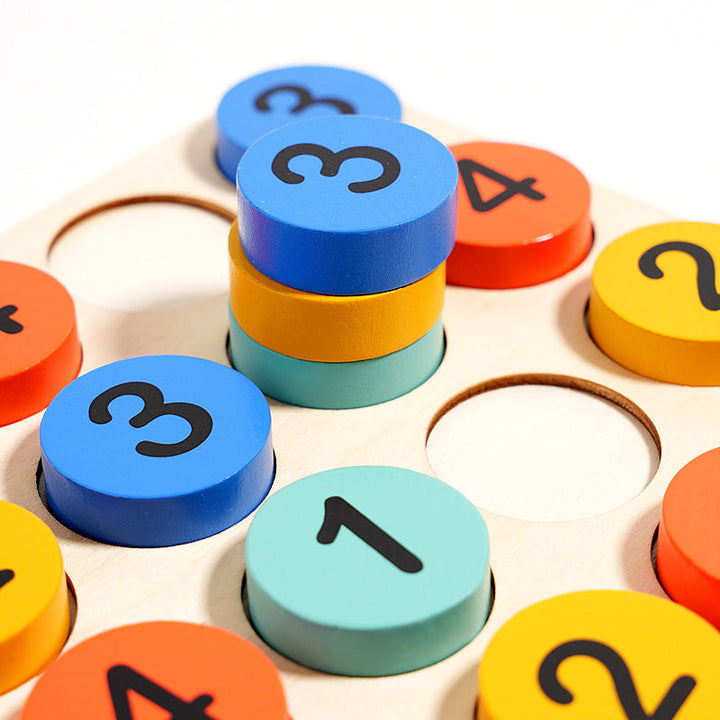 Wooden Sudoku Puzzle Toy for Early Logic & Learning