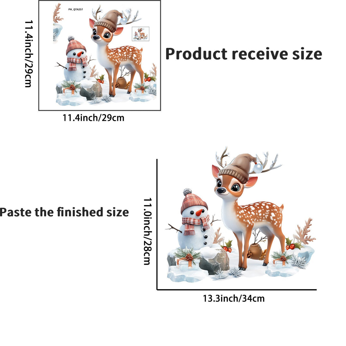 Christmas Animal Stickers for Cheerful Holiday Rooms